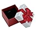 Paialco Jewelry Package Paper Gift Box Red Ribbon Bow-Knot 3-Inch by 3-Inch