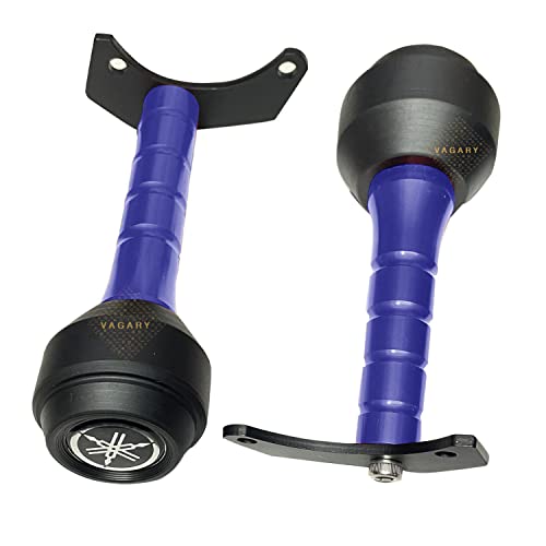 Image of Vagary Heavy Duty CNC Frame Slider Crash Protection Guard for Yamaha R15 V4 / R15 M (BS6) (Blue)