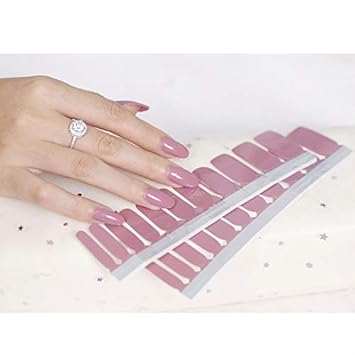 High27s Pale Violet Red High S Nail Wraps Decals Art Transfer Sticker Collection Manicure Diy Fullnail Polish Patch Strips For Wedding Party Shopping Travelling pcs Pale V Amazon In Beauty