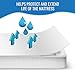 DMI Waterproof Mattress Protector and Mattress Cover, Encased Zippered Fit, Full, Packaging may vary