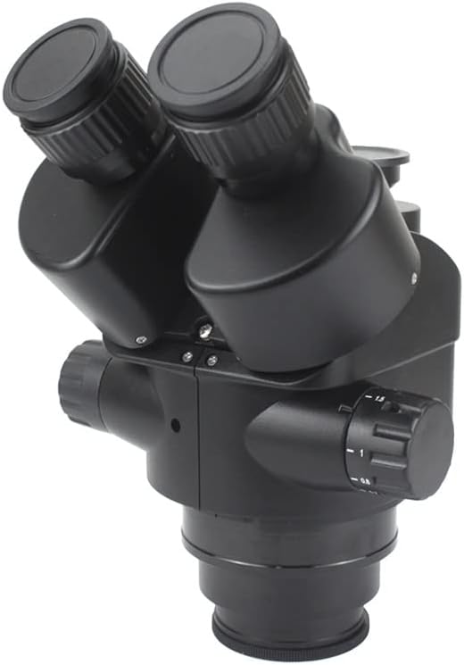 顕微鏡観察 実体顕微鏡ヘッド 7X-45X 白黒同時焦点三眼ズーム実体顕微鏡ヘッド(7x-45x 100mm)