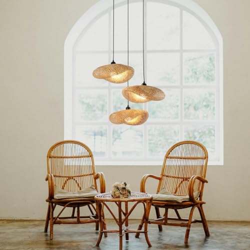Lustres rotin E27 réglables pour corriger le manque de lumière - 6