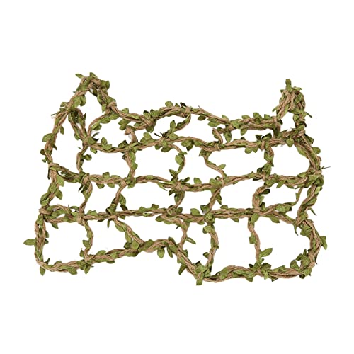 Image of Zerodis Pet Bird Climbing Rope Net, Perch Toy Decor Cotton Hemp Rope Ladder Small Animal Rope Net Ladder Small Animal Rope Net Bird Climbing Net for Birds and Hamsters