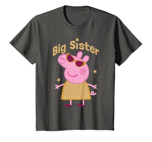 T-shirt Peppa Pig Big Sister rose pour fillette en bas âge