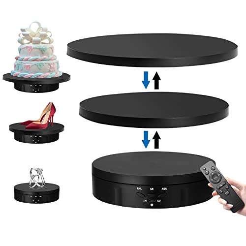 Espositore Rotante Motorizzato USB da 20cm, Piattaforma Girevole a 360