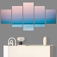 SIGNWIN 5 Panel Canvas Wall Art Landscape Mountain for Home Decorations Ready to Hang - 60