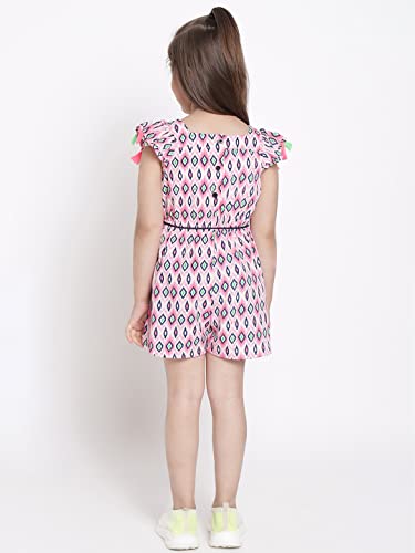 Image of Nautinati Girls Strappy Colourful Jumpsuit | Age 4-8 Years