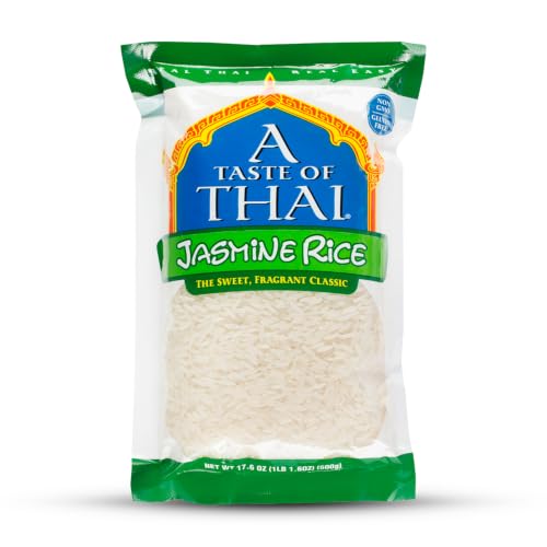 A Taste of Thai White Jasmine Rice - Authentic Thai White Rice, 17.6 Oz