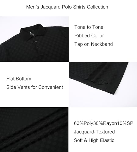 Alex Vando Mens Polo Shirts Short Sleeve Regular Fit Fashion Designed Shirt