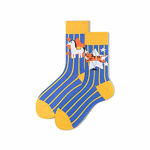 TUSAYOO Calcetines Hombres y mujeres 1 par Calcetines largos de algodón Calcetines 005 Cover