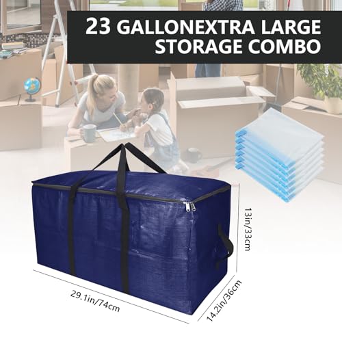 50% Off Extra Large Storage Bags Set with Backpack Straps - Image 2