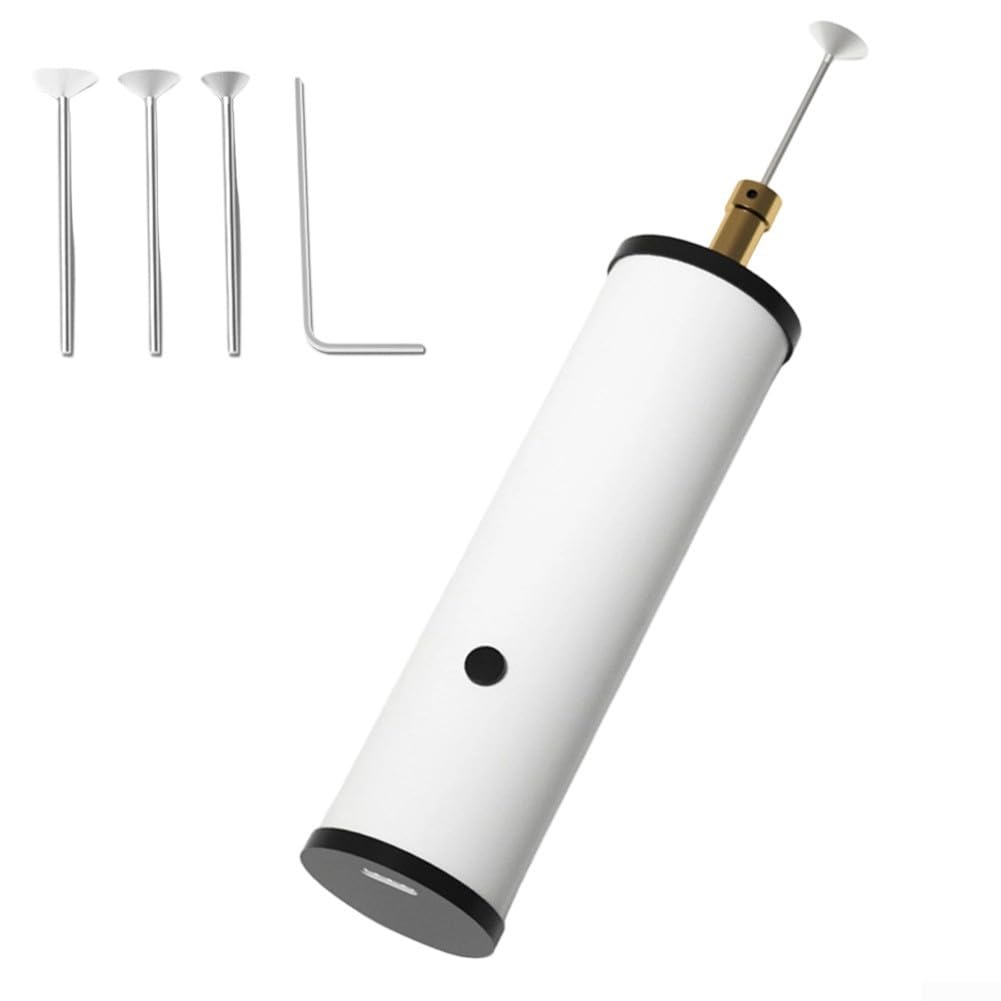 Electric Cue Tip Shaper Rechargeable Billiard Tool With 3 Grinding Discs For 10Mm-14Mm Snooker Pool Cue Tip Repair And Shaping White
