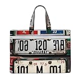 Design tendance à impression complète : l'impression élégante sur toute la surface ajoute un look unique et moderne à ce sac fourre-tout fonctionnel, ce qui en fait un choix exceptionnel parmi les sacs fourre-tout en toile standard pour femmes et hommes.