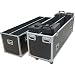 ANTAKIPRO AP-2LED70W Fly Drive Two 70-inch Plasma Displays with Caster Board CASE for 2 LED TVS, Black