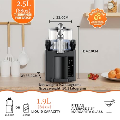 Machine à Granité 2 L avec 6 programmes préréglés et écran tactile - 4