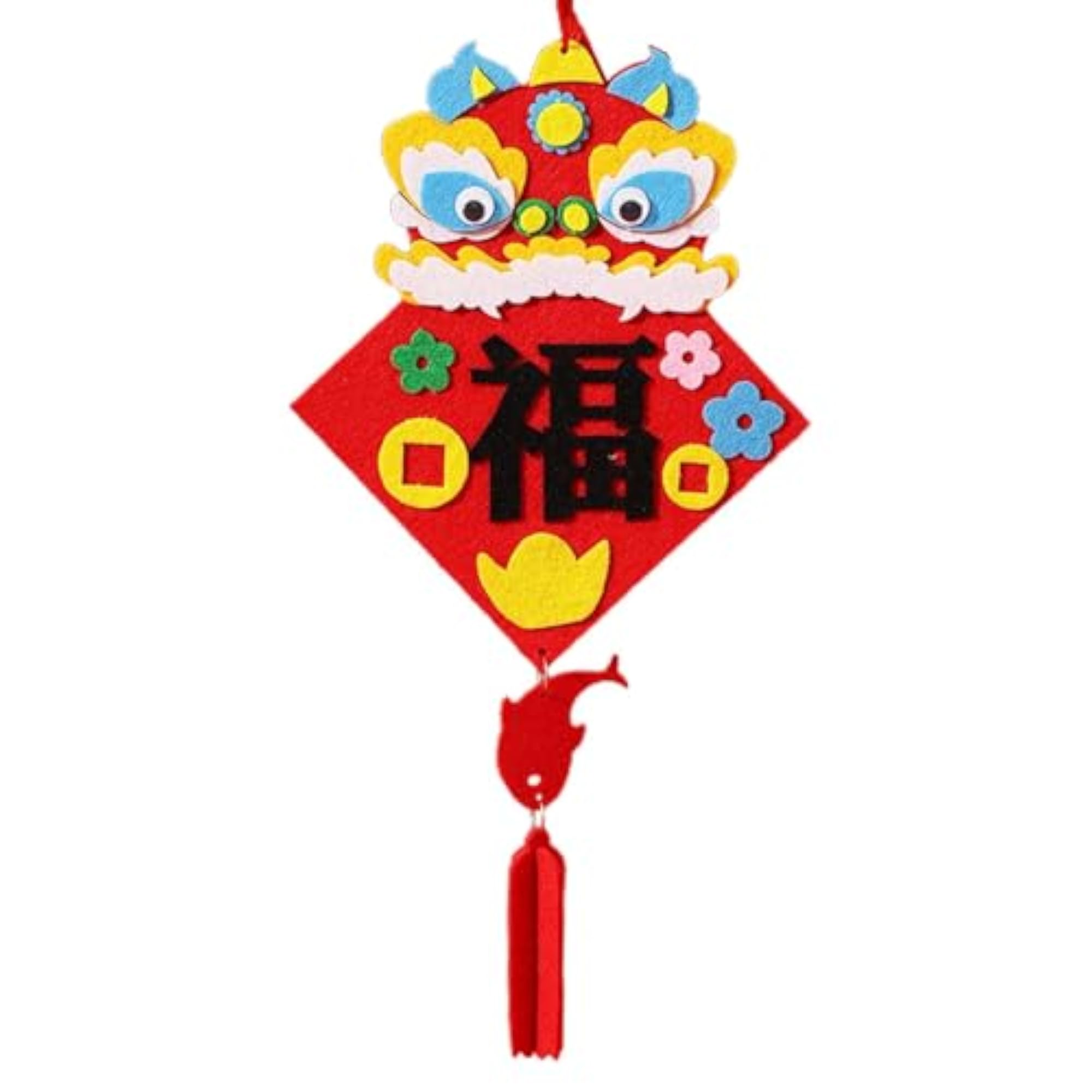 Chinese Knot Dragon Pendant DIY Material Package, Festival Charm