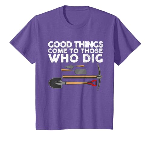 Funny Archaeology for Men Women Anthropology Archaeologist T-Shirt, Youth, Purple Heather, Medium