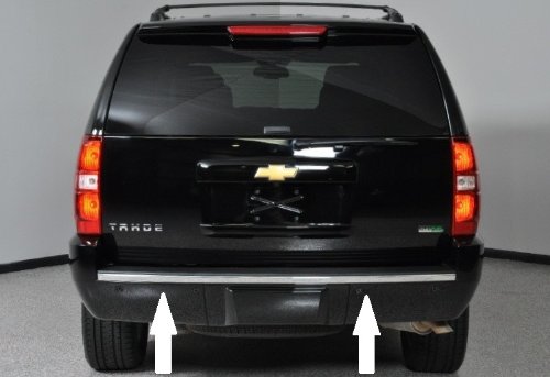 Automotive Authority Chrome Bumper Trim Molding for use on Chevy Tahoe/Suburban 07-14 08 09 10 11 12 13 2007 2008 2009 2010 2011 2012 2013 2014