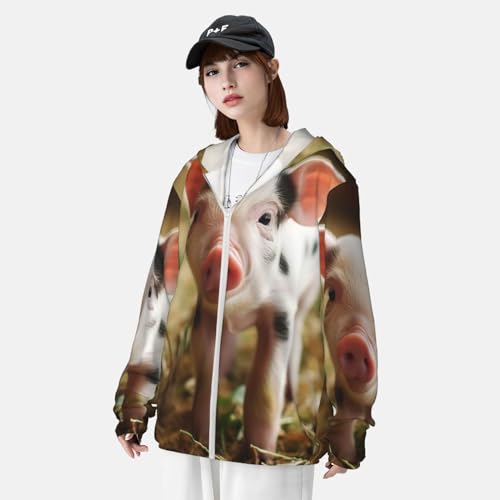 Chaqueta negra con protección solar UPF 50+ para hombre y mujer miniatura 4