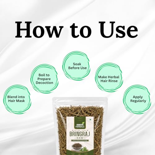 Image of Bhringraj Raw Leaves | 100% Natural & Sun-Dried Eclipta Alba | Ayurvedic Hair & Liver Care 200GM