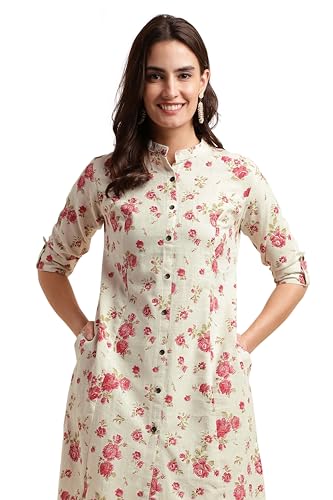 Image of MIRCHI FASHION Women Rayon Sequin Embroidery and Polka Dots Print Straight Kurta