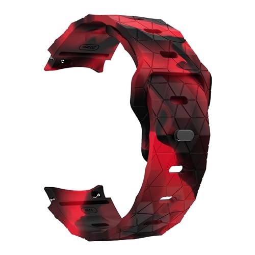 Image of WRIGSS Silicone Strap Compatible with Samsung Galaxy Watch 7 6 5 4 FE - No Gap Football Texture Band, Soft & Durable Replacement Wristband for 40mm 44mm Standard & Classic Models - Men & Women