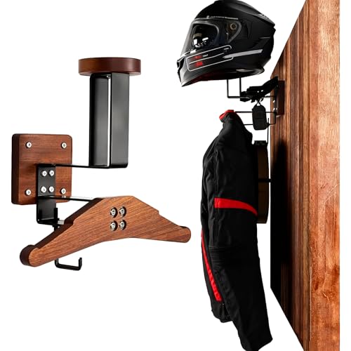 Refein Support Casque Moto, Porte Casque Moto Mural pour Accrocher Support Mural pour Gilet Tactique Équipement de Football et de Vélo