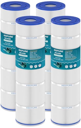 KEEPURE C4030 Pool Filter Cartridge Compatible with C4025 C4020 PA106-PAK4 C-7488 CX880XRE FC-1226 FC-6430 4 x 106 sq.ft 4Pack