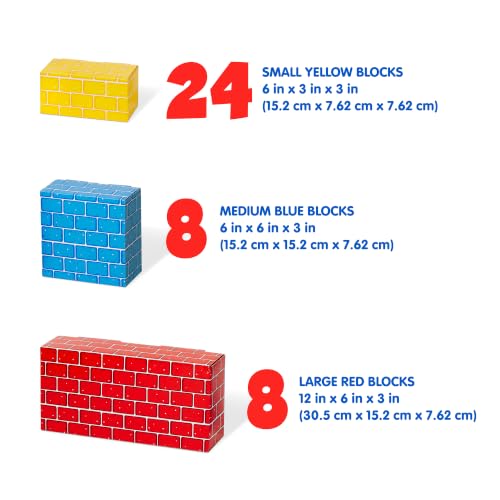 Melissa & Doug Jumbo Cardboard Blocks Building 40-Piece Toy Set - image 4