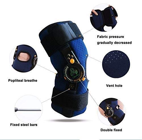 rodillera artritis mujer menisco y ligamento Estabilizador conjunto, soporte de ortesis de rodilla, protector de piernas de férula de guardia fija fractura completamente ajustable, se adapta a ambas p