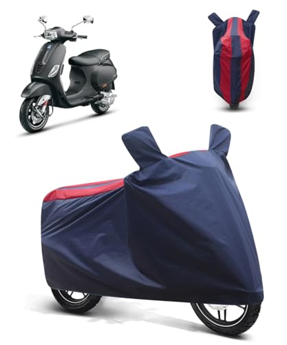 Image of FABTEC Bike /Motorcycle Body Cover Compatible with Vespa SXL 150(Red & Blue)