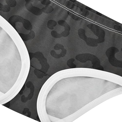 Black Spots Grey Prints Little Girl Panties Toddler Girls Underwear Cotton Funny Kids Briefs Undies 2t4