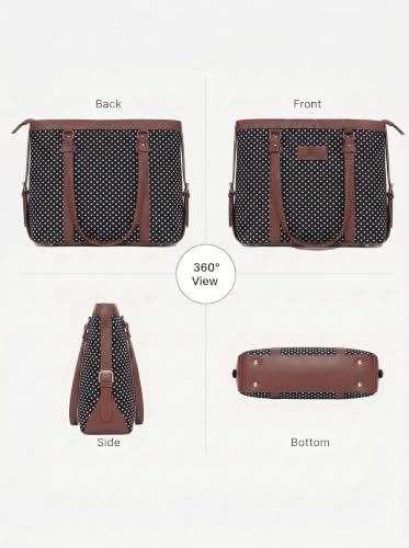 Image of Stylish Tote Bags for Office Use | Laptop Bag 15.6 inch | Purse for Women | Vegan Leather Handbag | Daily & Travel Use |