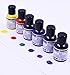 Produktbild Südor® India Ink Set 6x25ml Flaschen, Bunte Tinte Set Ideal für Illustrationen, Kalligraphie, Kunstmalerei, Graffiti, tägliches Schreiben, für Pinsel, Dip Pen, Kalligrafiefeder oder Airbrush Pen