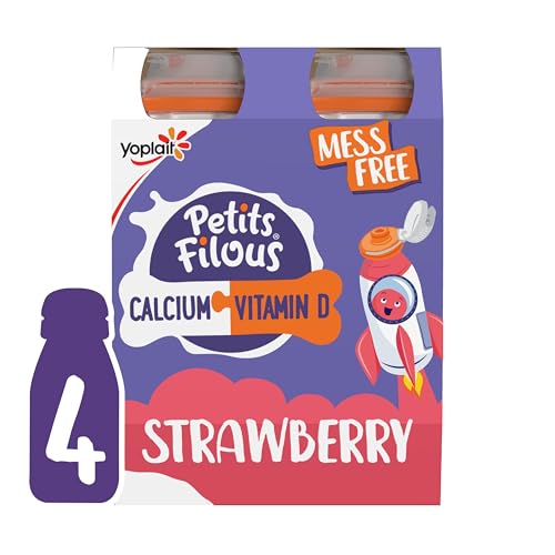Petits Filous Strawberry Flavour Yogurt Drink 4 x 100g