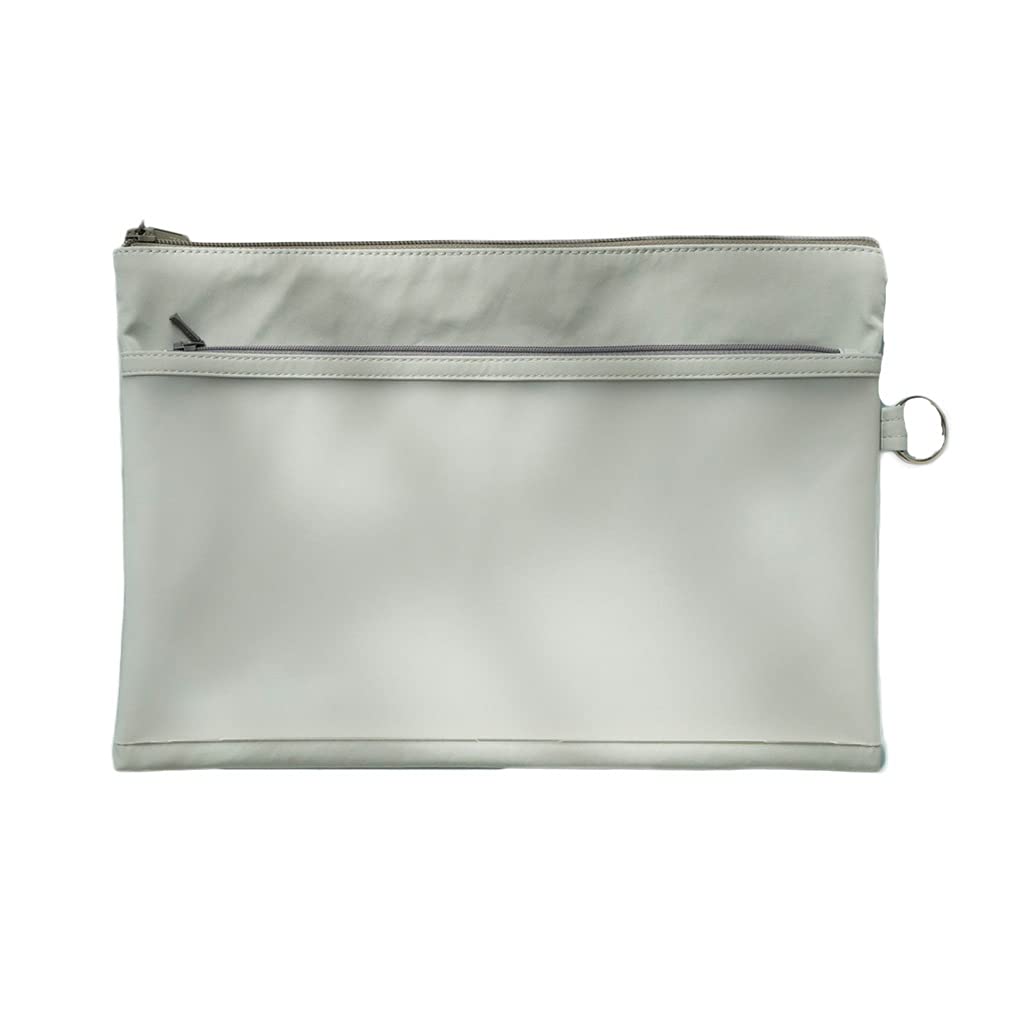 Custodia a Maglia Trasparente con Cerniera for Bambini Zipper Clear Pouch Business Recepts Magazine Cosmetici Giocattoli da Viaggio Accessori (Color : Green, Dimensione : A5)
