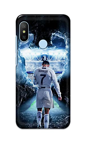 Image of Printed Hard Back Cover Case for Mi Redmi 6 Pro Back Cover (Footbal Legend) -1302