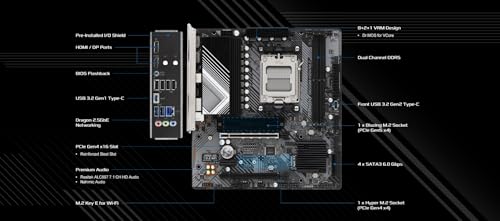 Image of ASROCK B650M-HDV /M.2 Supports AMD Socket AM5 Ryzen 7000 Series Processors