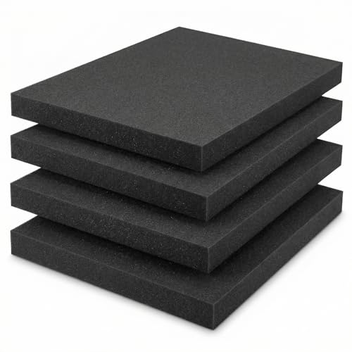 QWORK® 4PCS Plaque de Mousse Protection 40 x 30 x 4 cm - pour Découpe Personnalisée et Protection