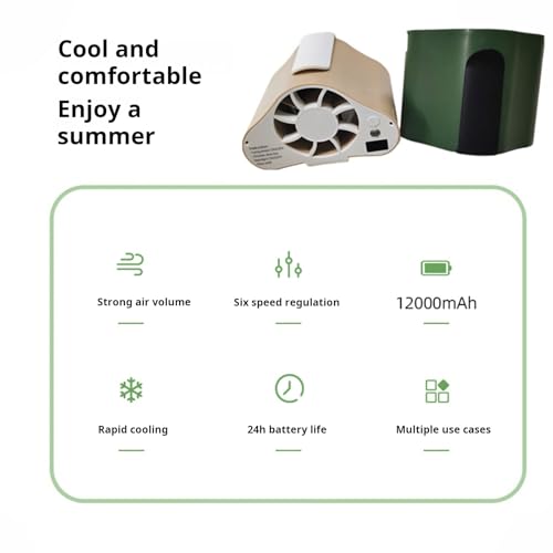 Ventilateur de refroidissement portable avec lampe pour nuits chaudes
