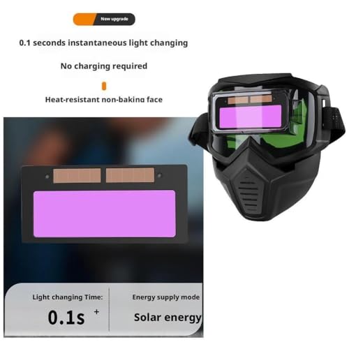 Image of AASONS Adjustable Band Welder Mask Auto Darkening Face Shield Welding Glasses Work Protective Equipment | Automatic Variable Light Safety Goggles For Tig Mig Arc