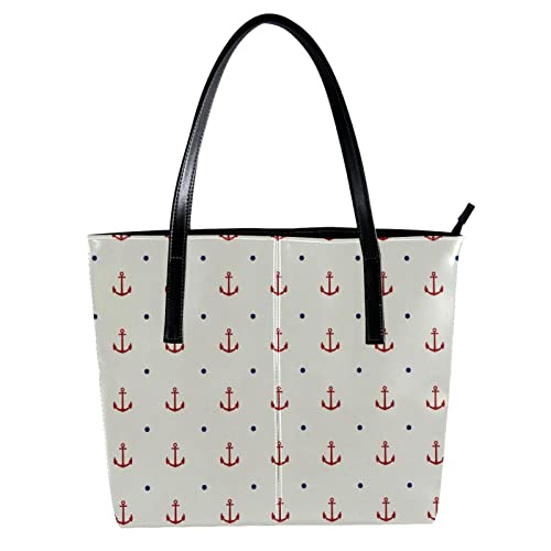 Sac à bandoulière léger bleu marine à pois pour les cours et le quotidien
