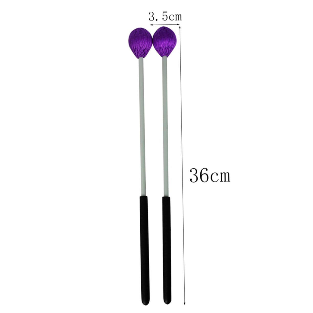 Yardwe 1Pair Marimba Mallets for Beginners Yarn Wrapped Percussion Sticks Durable Musical Instrument Accessories for Marimba and Other Percussion Instruments