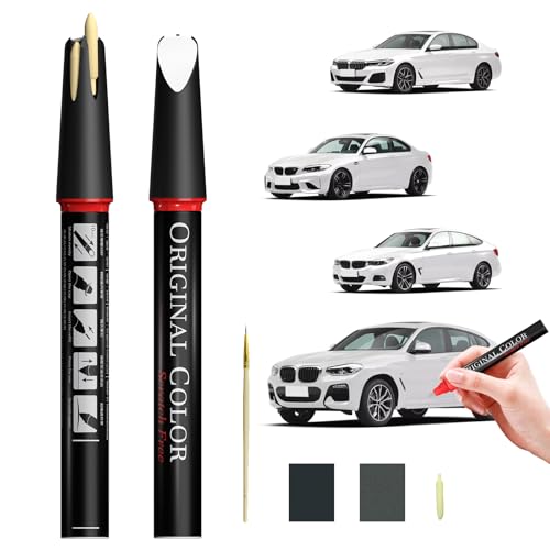 Carhoo 300 Alpine White III Compatible With BMW Exact Match Touch Up Paint Pen Genuine Custom Color Car Touch Up Paint (16ml)