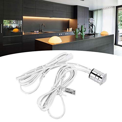 5V-24V Human Body Infrared Inductive Switch, Embedded Motion Sensor Switch Connecting LED Light for Wardrobe Cabinet Light