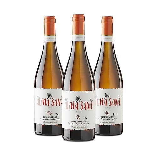 Toni Beneito - Alma Sana, Vino Blanco Orange Wine, D.O Valencia Vinos Blancos - Pack botellas 750 ml Vino Blanco seco Bodega (3 Botellas)