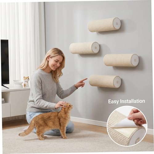 Rascador de pared para gato 3 piezas papel corrugado miniatura 5