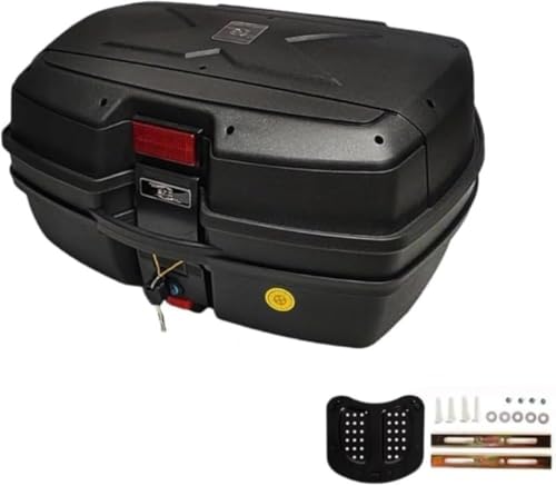 CokBlu バイク用リアボックス45L 大容量 フルフェイスヘルメット収納可能 耐衝撃・防水・防塵 夜間警告灯付き 鍵付き盗難防止 組み立て/分解簡単 外出・仕事・キャンプ・旅行最適?