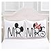 Hjdmcwd Funda de Almohada Pillowcasas Inicio Textil 2pcs Pareja Blanco Cojín de cojín Funda de Almohada Decorativa Sala de Estar 50x75cm (Farbe : Mr and Mrs, Größe : 50x90cm)