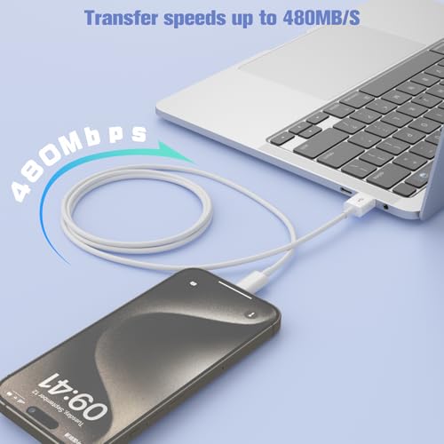 Image of Car Carplay Cable for iPhone 16 /15, iPhone 16 /15Pro 16 /15 Plus 16 /15Pro Max Charger, USB A to USB C for Carplay USB C Cord, iPad usb C Cable 10th Gen iPad Air, 3FT Car Charger Cable Replacement Cord